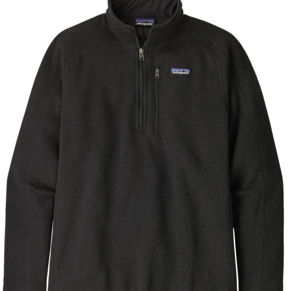 Patagonia Better Sweater 1/4-Zip Fleece Jacket - Men's Medium in Black